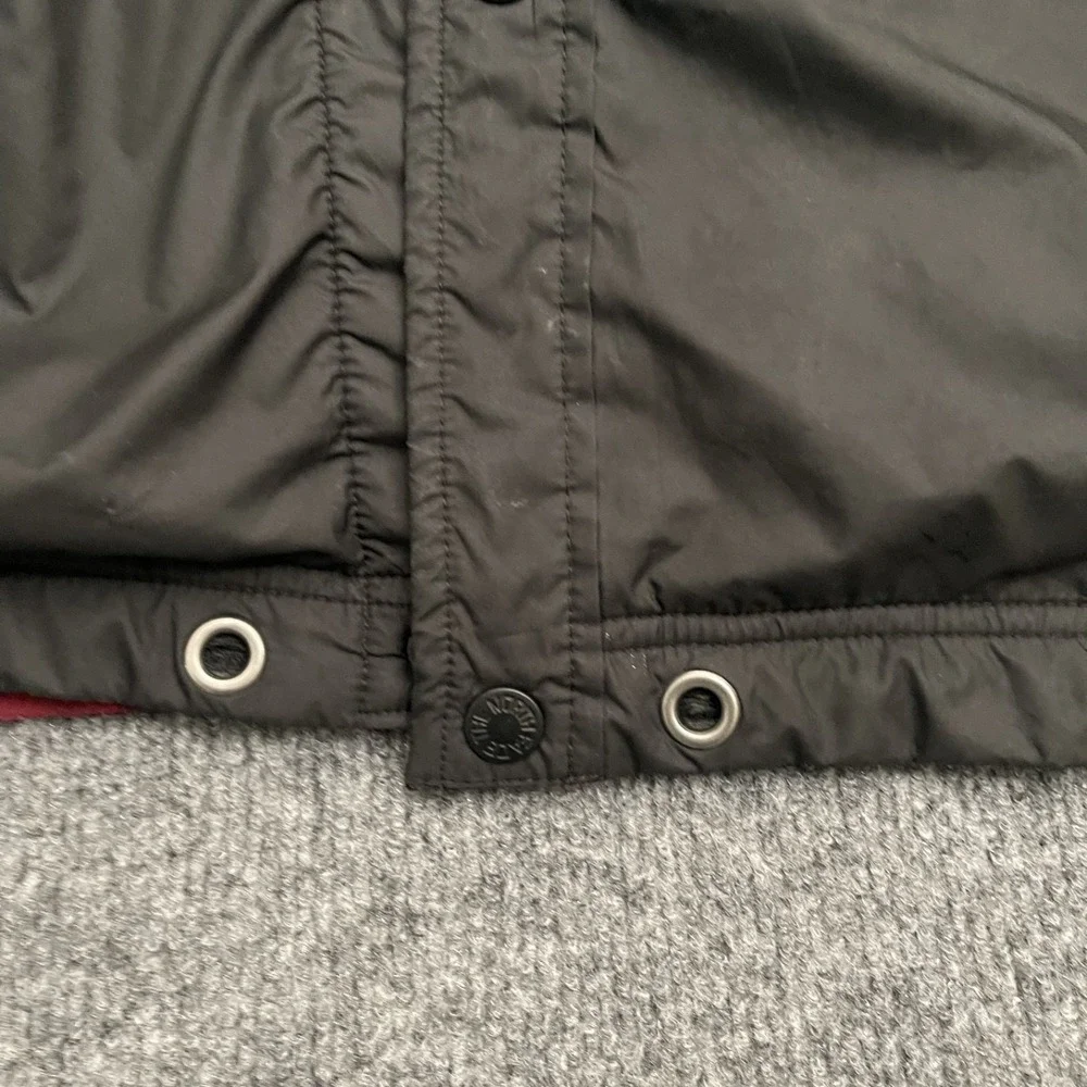 The North Face Quilted Jacket Mens Sz M Insulated Flannel Reversible Black